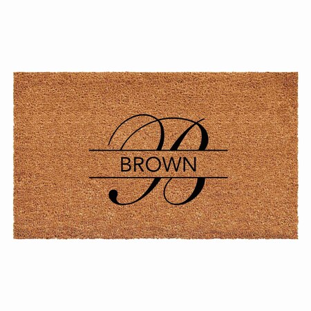 Calloway Mills Personalized Door Mat, Black, Natural, 36 in W x 72 in L 110793672